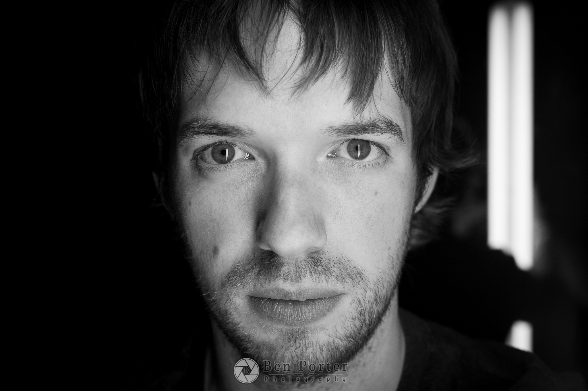 close up of man's face